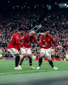 Manchester United Players Celebrating